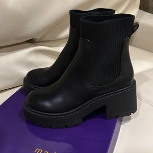 Black Madden Girl boots, size 7.5. Never worn.